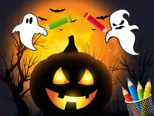 Xogo Scary Party Coloring en liña