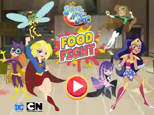 Xogo DC Super Hero Girls Food Fight en liña
