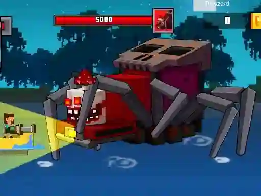 Xogo Pirate Block Craft Monster Shooter en liña