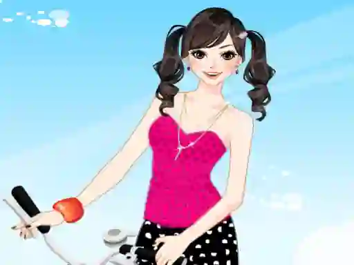 Xogo Bicycle Girl Dressup en liña