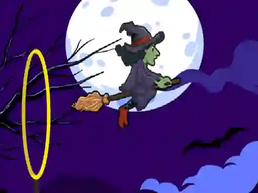 Xogo Flying witch halloween en liña