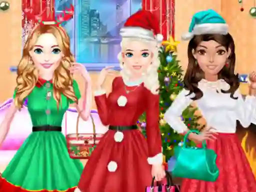 Xogo Fashion Girls Christmas Party en liña
