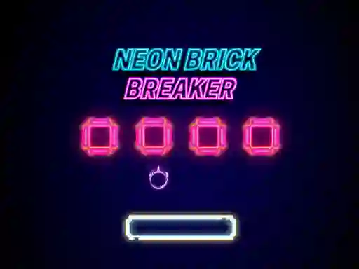 Xogo Neon Brick Breaker en liña