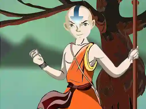 Xogo Avatar Aang DressUp en liña