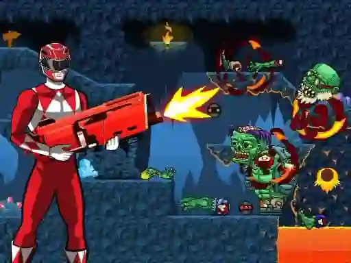 Xogo Power Rangers shoot Zombie en liña