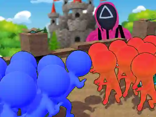 Xogo Squid Game Crowd Pusher en liña