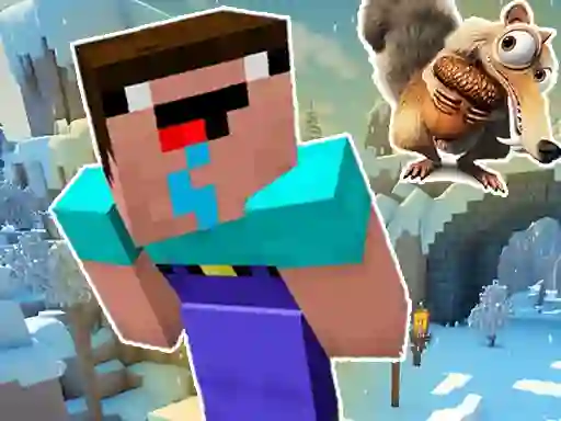 Xogo Noob Parkour: Snow Age en liña