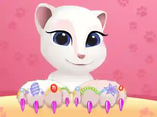 Xogo Talking Tom Angela Great Manicure en liña