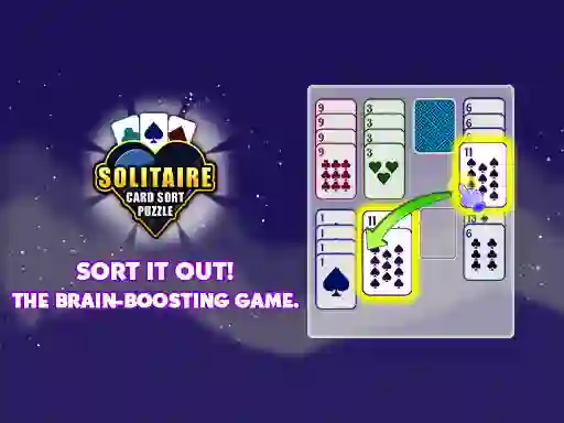 Xogo Solitaire Card Sort Puzzle en liña