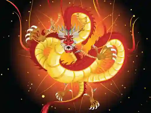 Xogo Chinese Dragons Coloring en liña