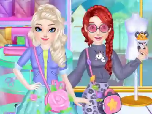 Xogo Fashion Princess Sewing Clothes en liña