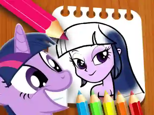 Xogo Equestria Girls Coloring Book en liña