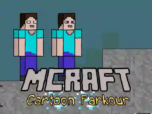 Xogo Mcraft Cartoon Parkour en liña