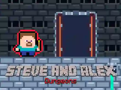 Xogo Steve and Alex Dungeons en liña