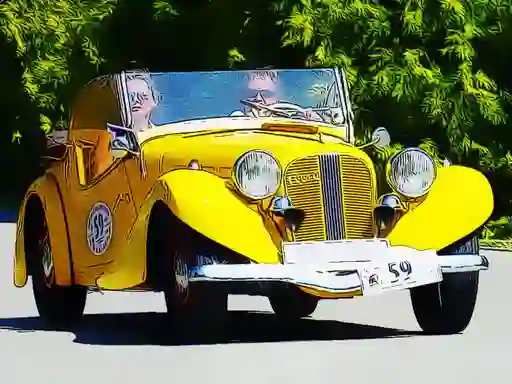 Xogo Old Cars Puzzle en liña