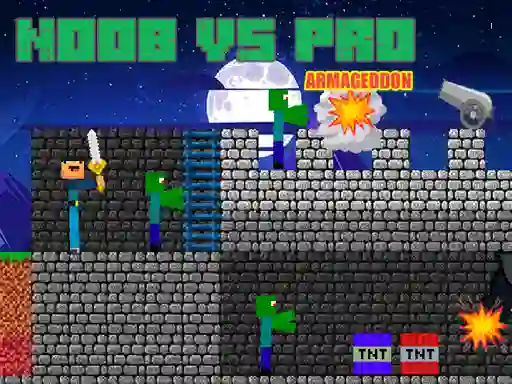 Xogo Noob vs Pro Armageddon en liña