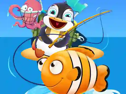 Xogo Baby Penguin Fishing en liña