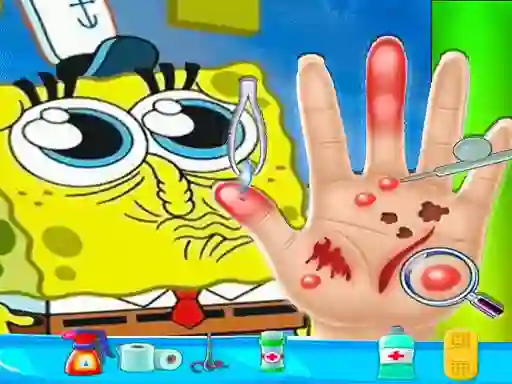 Xogo Spongebob Hand Doctor en liña