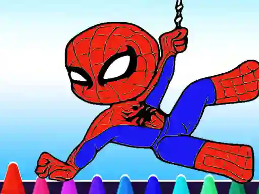 Xogo Spiderman Coloring book en liña