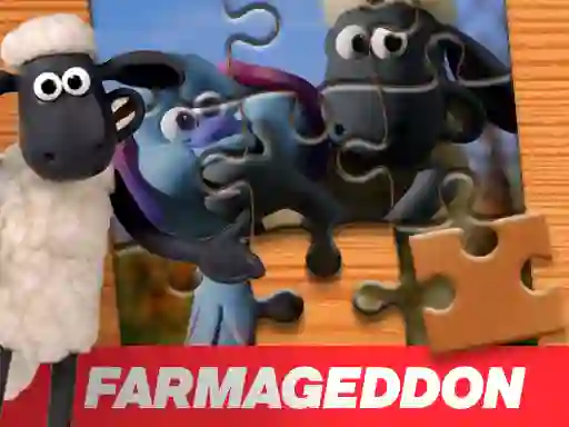 Xogo  A Shaun the Sheep Movie Farmageddon Jigsaw Puzzle en liña
