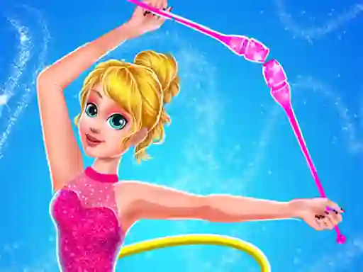 Xogo Gymnastics Games for Girls Dress Up en liña