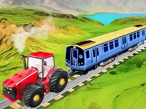 Xogo Chain Tractor Train Towing Game 3D en liña