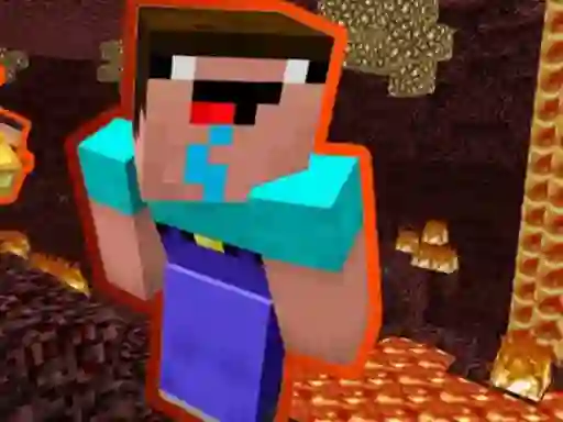 Xogo Noob Parkour: Nether en liña