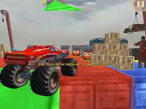 Xogo Monster Truck Driving Stunt Game Sim en liña