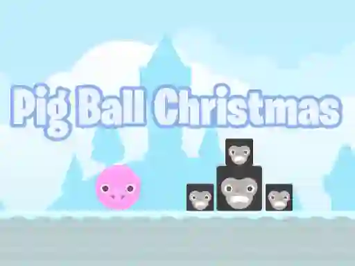 Xogo Pig Ball Christmas en liña