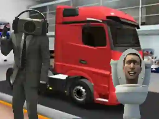Xogo Truck Simulator Skibidi Toilet en liña