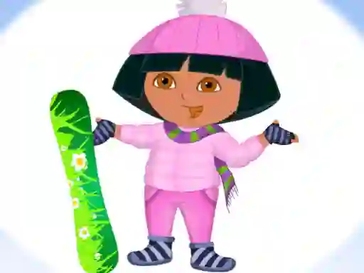 Xogo Dora Ski Winter Dressup en liña