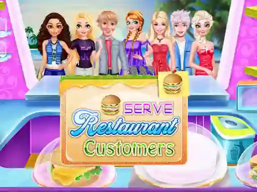 Xogo Serve Restaurant Customers en liña