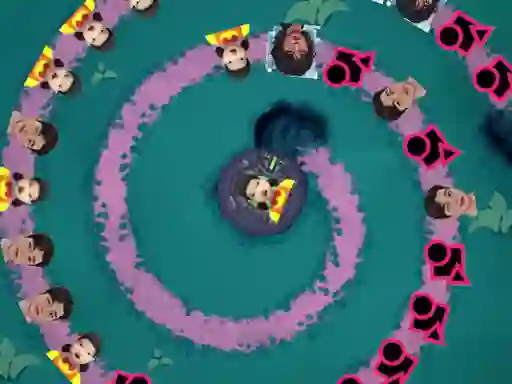 Xogo Squid Game Bubble Shooter en liña
