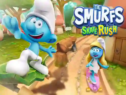 Xogo The Smufrs Skate Rush en liña
