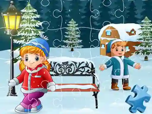 Xogo Happy Winter Jigsaw en liña