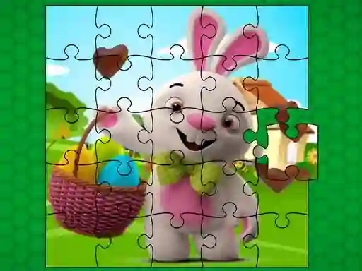 Xogo Easter Bunny Eggs Jigsaw en liña