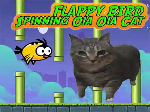 Xogo Flappy Bird Spinning oia oia Cat en liña