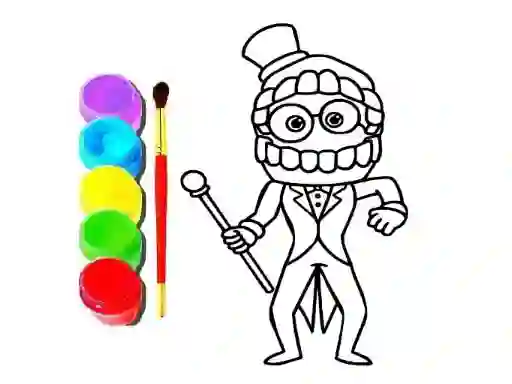 Xogo Digital Circus Click and Paint en liña