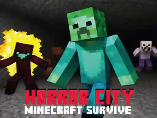 Xogo Horror City Minecraft Survive en liña