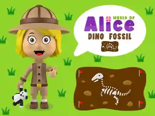 Xogo World of Alice Dino Fossil en liña