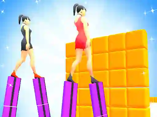 Xogo Heels Run Race - Stack Rider en liña