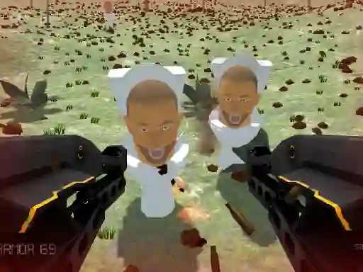 Xogo Shooting Survival Skibidi Toilet en liña