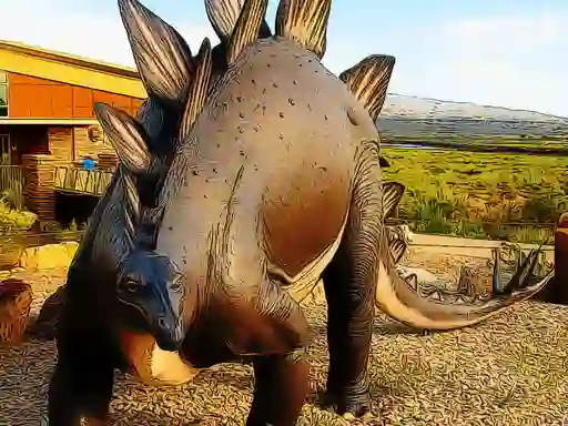Xogo Stegosaurus Dinosaur Jigsaw en liña