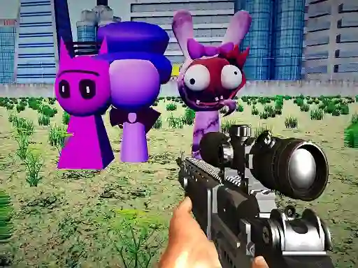 Xogo Sprunki Sniper Squid Game en liña