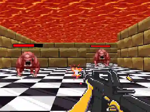 Xogo Retro FPS Escape en liña
