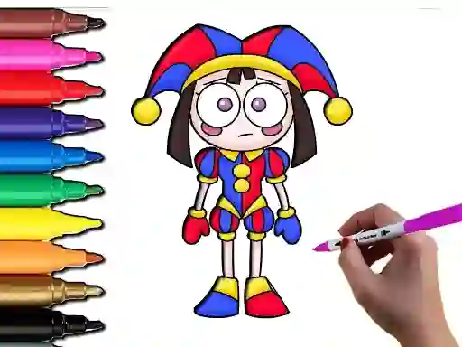 Xogo Pomni Coloring Time en liña