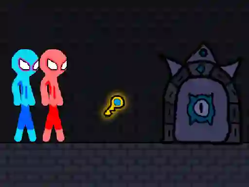 Xogo Red and Blue Stickman Rope en liña