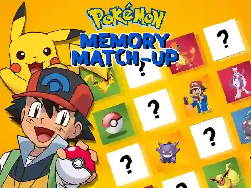 Xogo Pokemon Memory Match-Up en liña