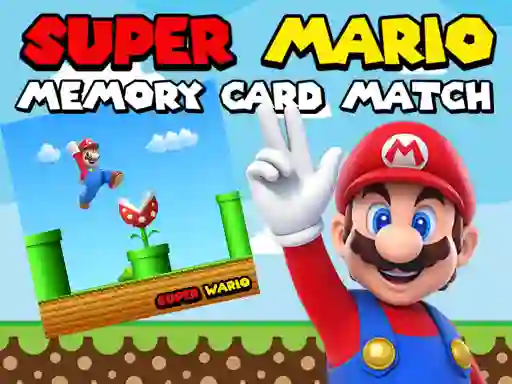 Xogo Super Mario Memory Card Match en liña