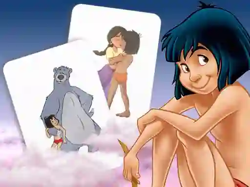 Xogo Mowgli Memory card Match en liña